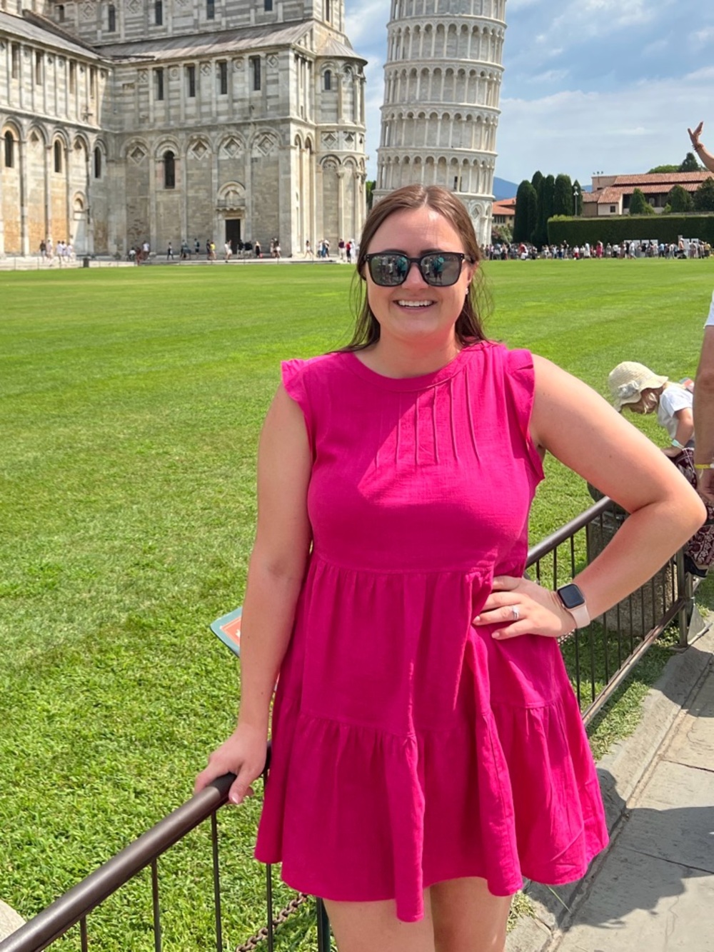 Vibrant Pink Sleeveless Dress